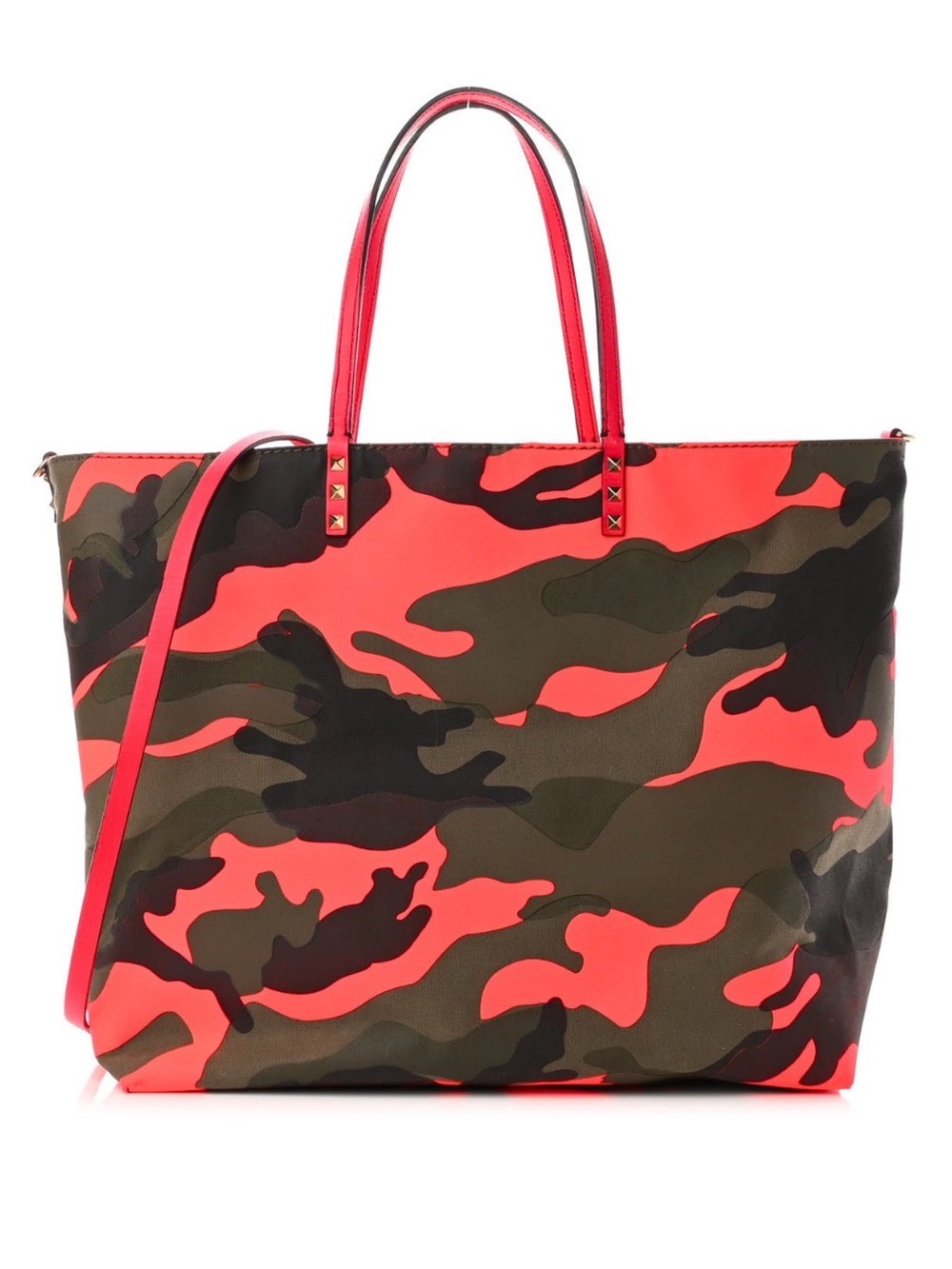 VALENTINO GARAVANI
Canvas Camouflage Rockstud Reversible
Tote
